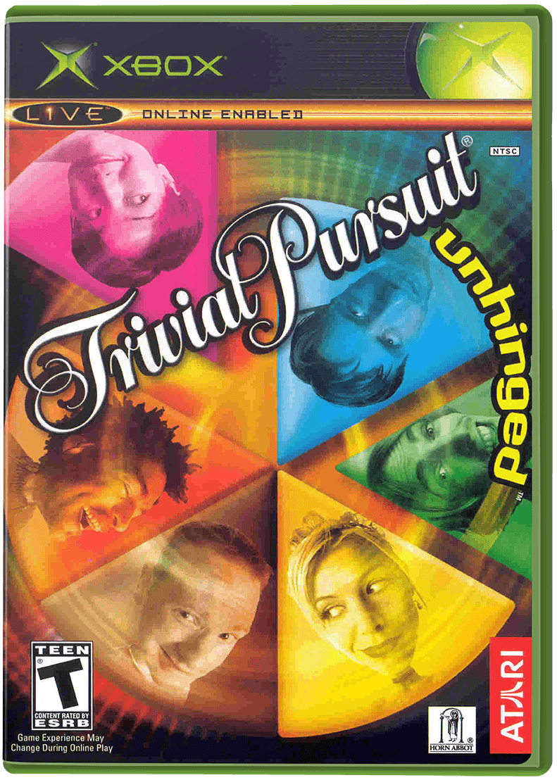 Trivial Pursuit Unhinged box art for Xbox